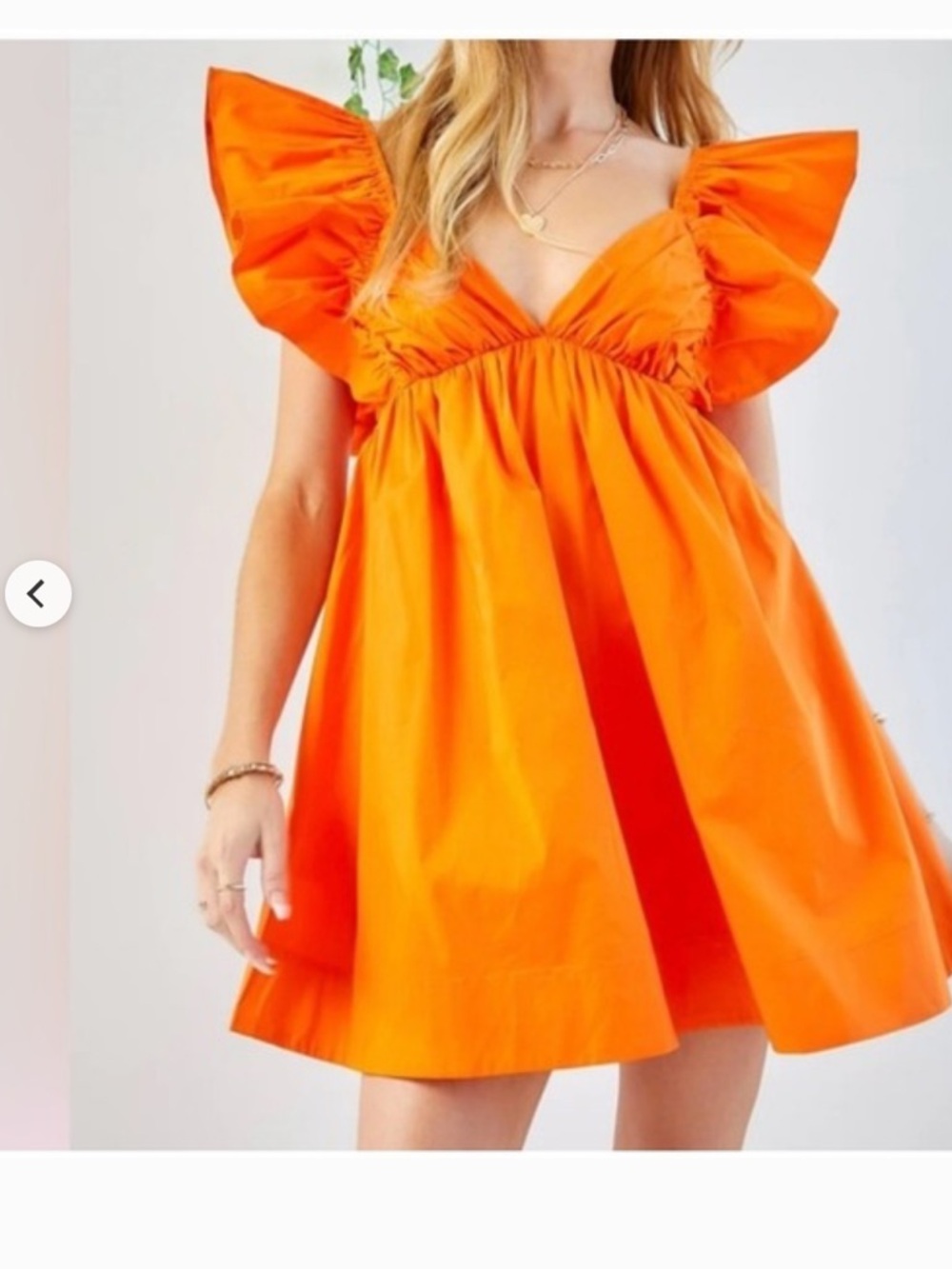 Day + Moon Orange Dress - Picture 5 of 6